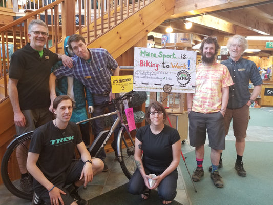 Maine Sport donates Bike to Work Week proceeds to McNEMBA