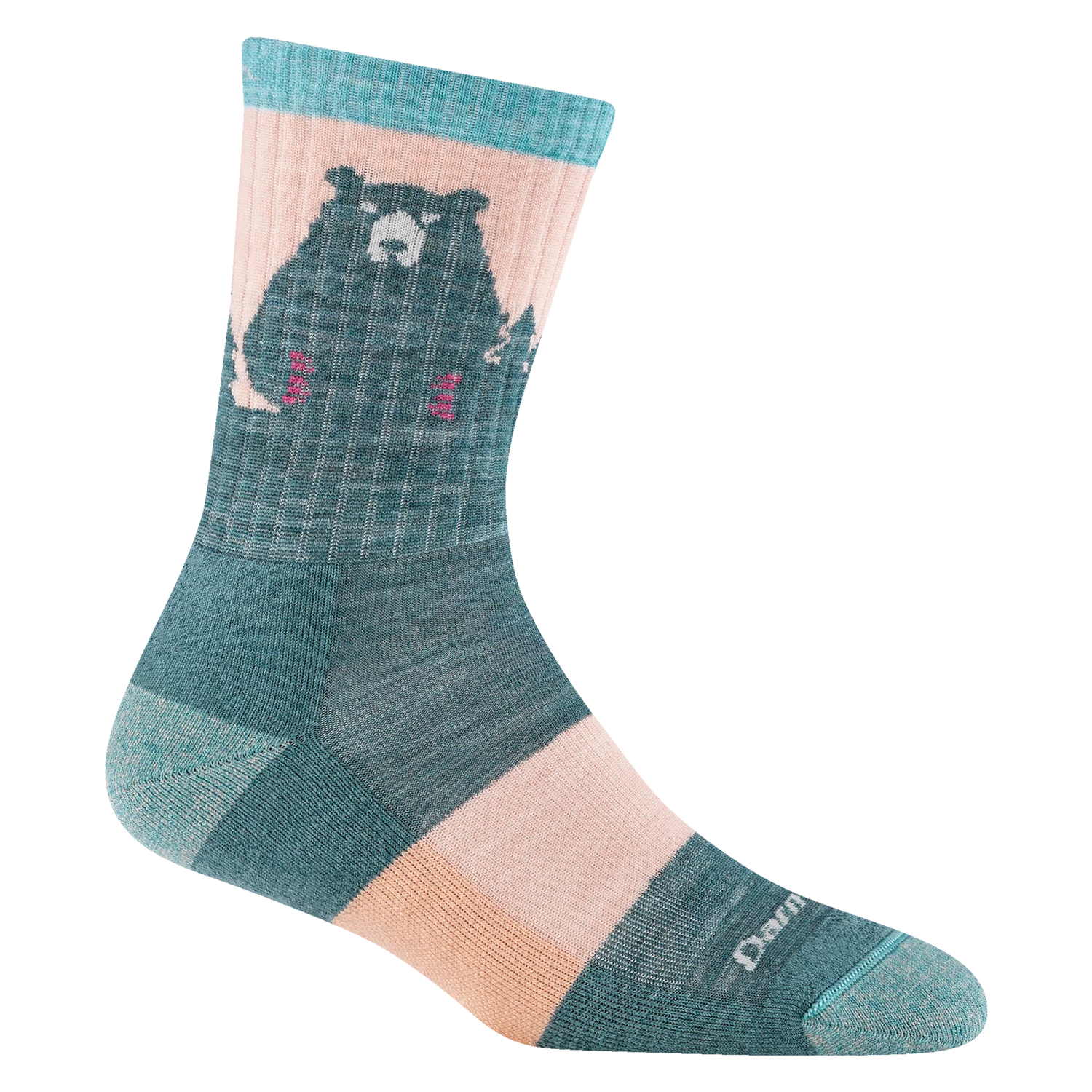 1970 Women's Bear Town Micro Crew Lightweight  Hiking Sock with Cushion