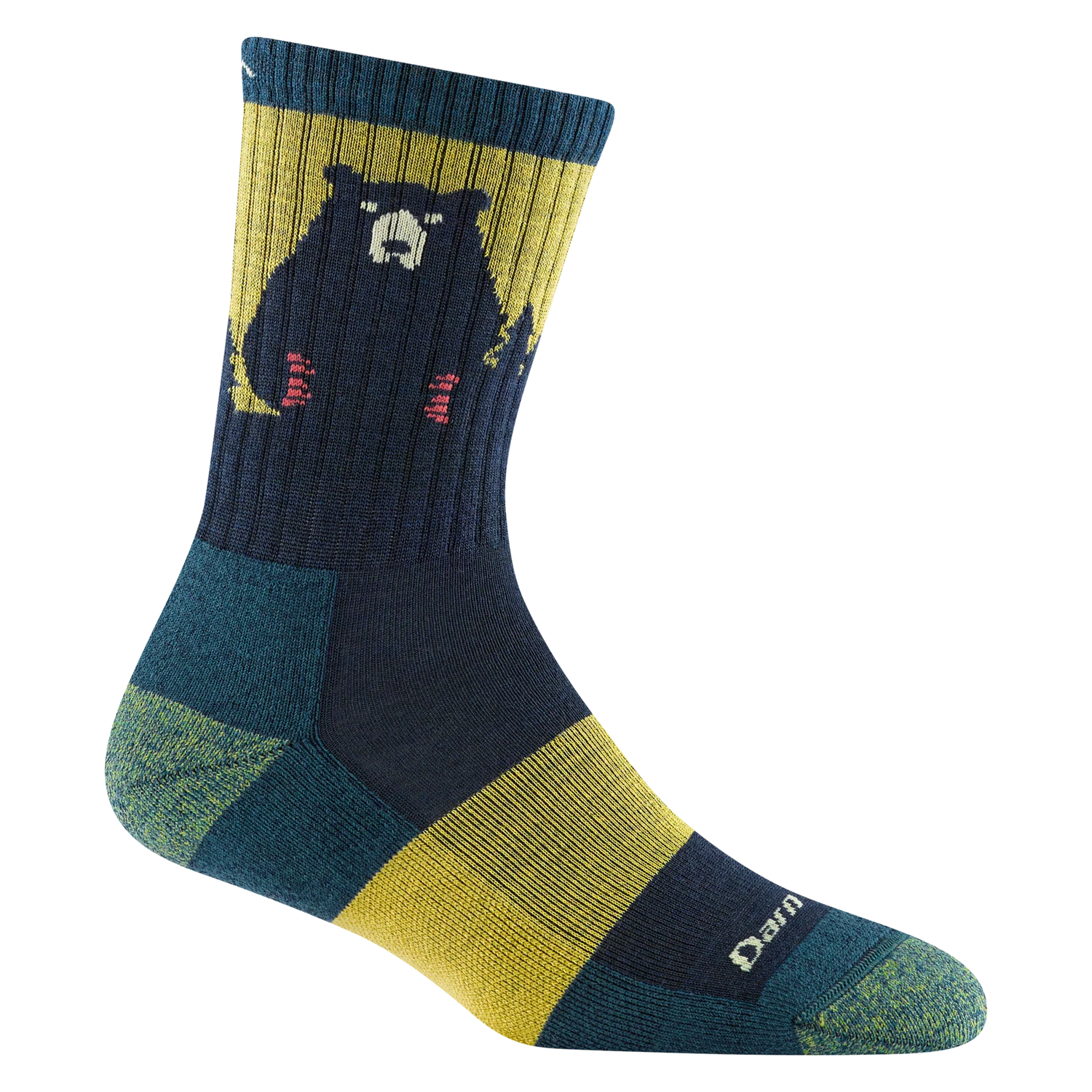 1970 Women's Bear Town Micro Crew Lightweight  Hiking Sock with Cushion