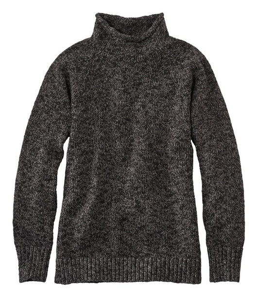 Cotton Ragg Sweaters Funnel Neck Pull Over Women's Regular