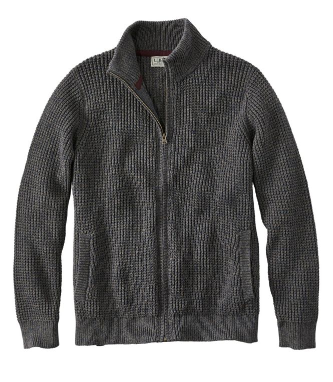 Bean's Organic Cotton Full Zip Sweater Men's Regular