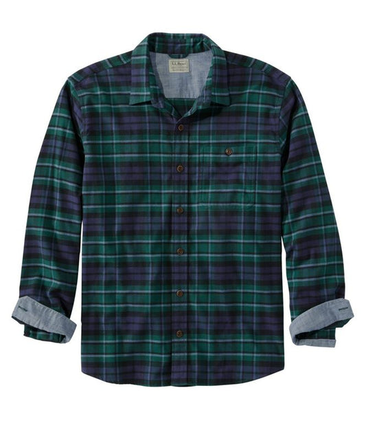 BeanFlex All Season Flannel Shirt Long Sleeve Traditional Fit Men's Regular