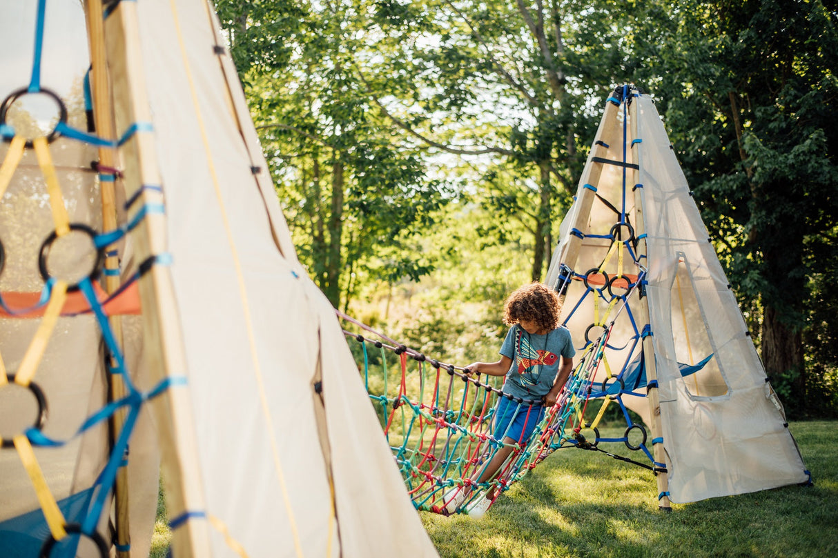 Rambler Rope Bridge - The Ultimate Portable Backyard Play Structure for Kids