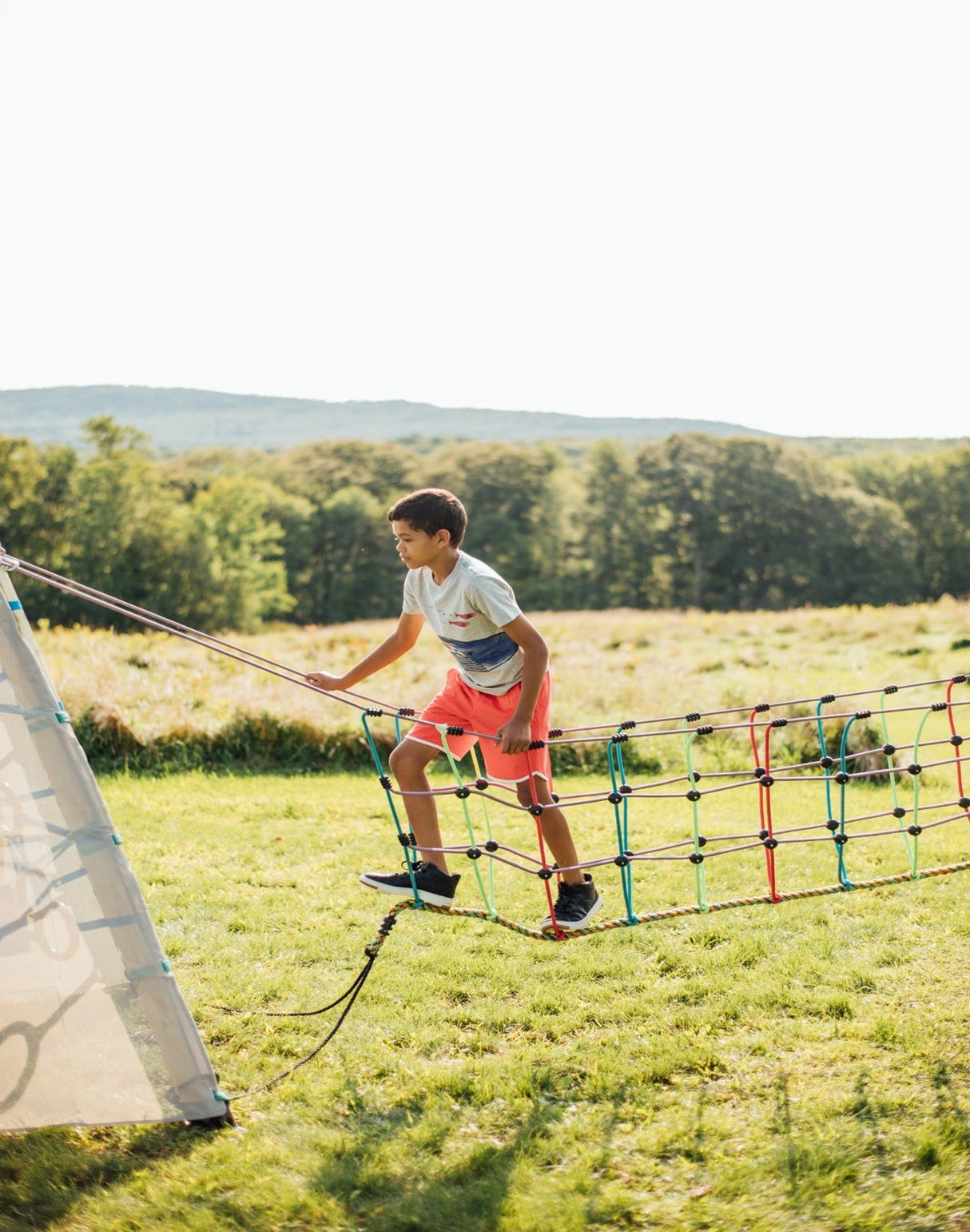 Rambler Rope Bridge - The Ultimate Portable Backyard Play Structure for Kids