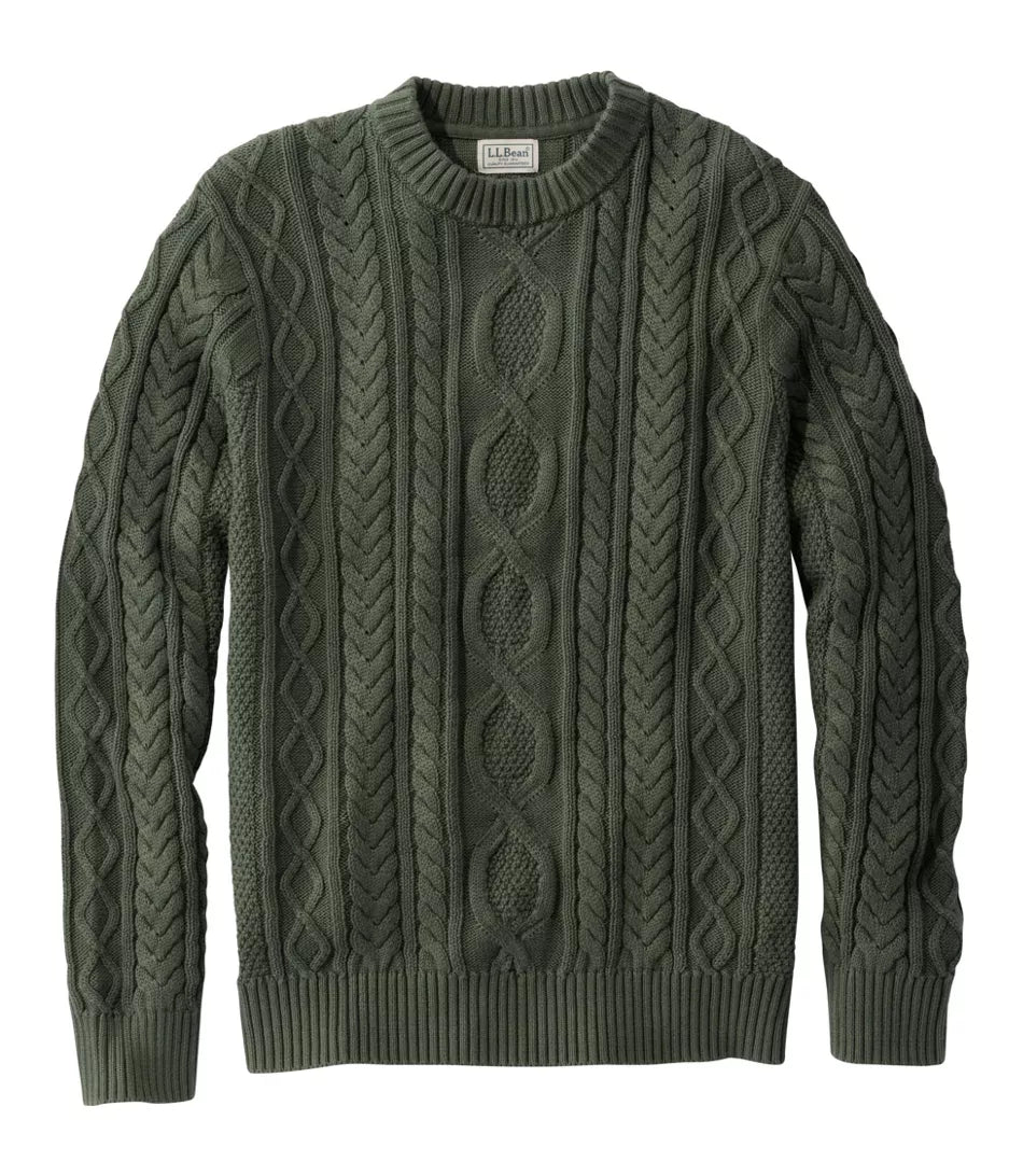 Bean's Heritage Soft Cotton Fisherman Crew Men's Regular