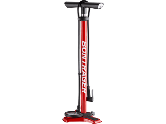 Dual Charger Floor Pump, Red