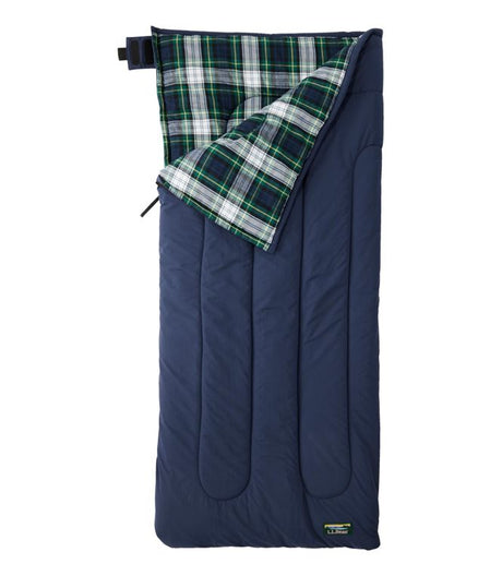 L.L.Bean Flannel Lined Camp Sleeping Bag 40 Kids'