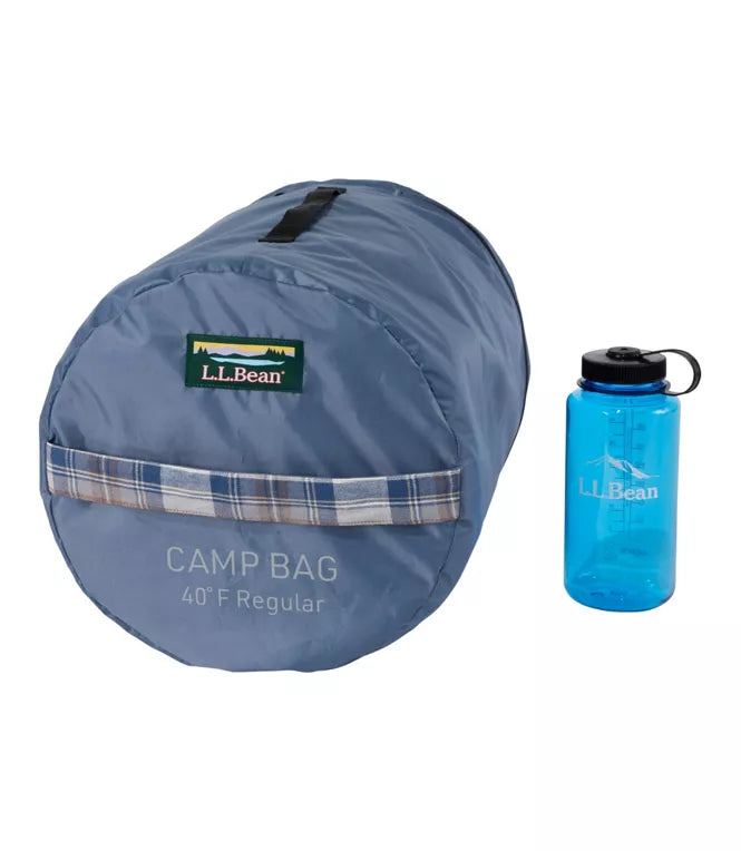 L.L.Bean Flannel Lined Camp Sleeping Bag 40F Regular