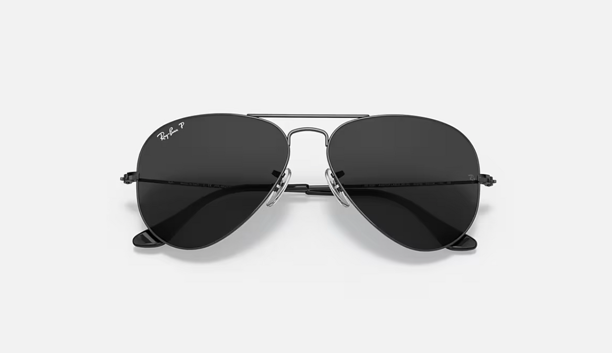 RB3025 Aviator Total Black 002/58 Polished Black w/Black 58-18