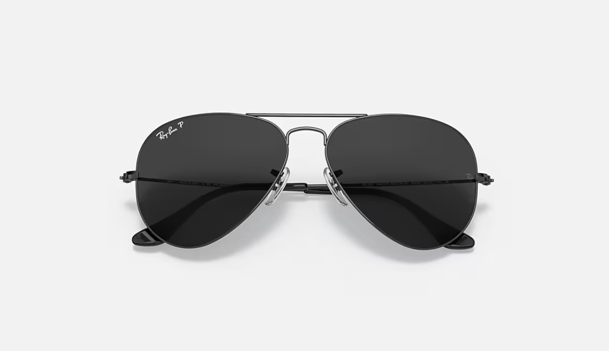 RB3025 Aviator Total Black 002/58 Polished Black w/Black 58-18