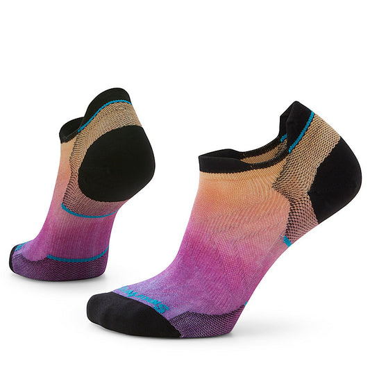 Women's Run Zero Cushion Ombre Print Low Ankle Socks