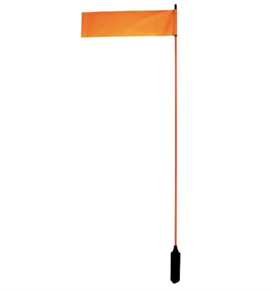 VISIFlag, 52in tall mast with flag, Mighty Mount / GearTrac ready