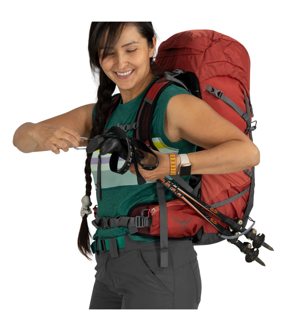 Tempest 33 Red Pampas Coal Grey OS