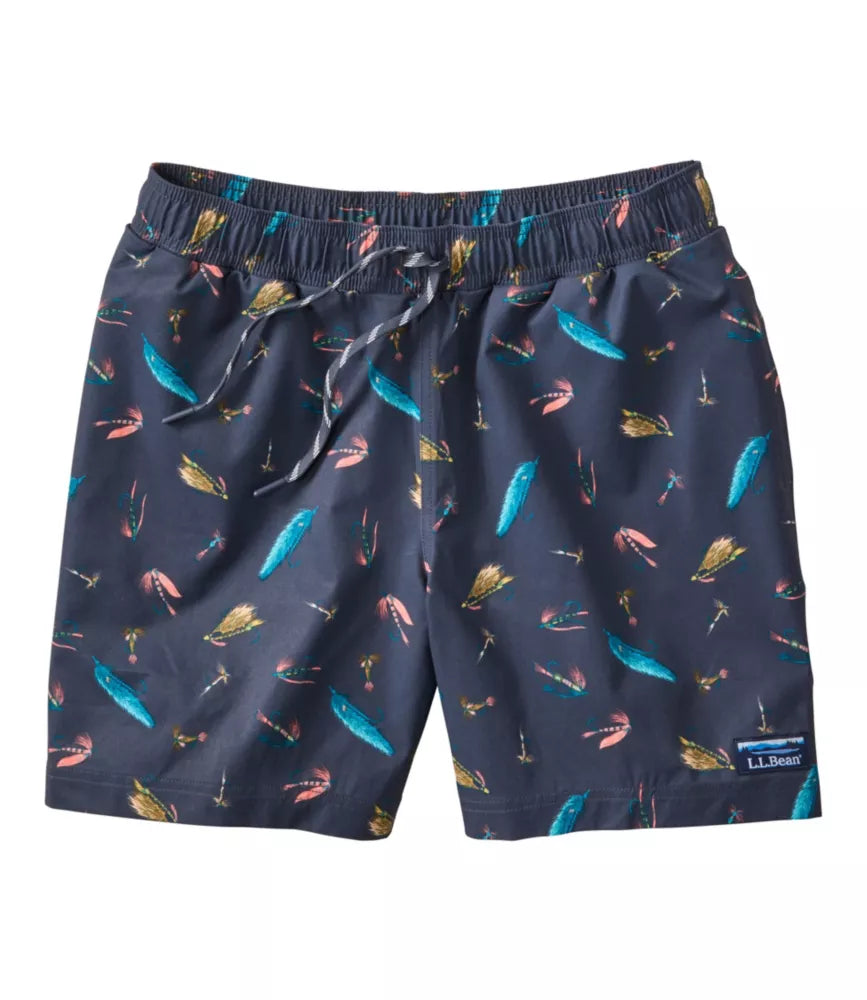 Vacationland Stretch Swim Trunk 6" Print Men's Regular