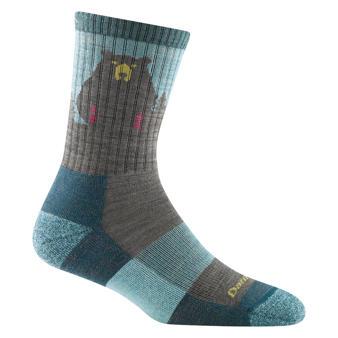 Women's Bear Town Micro Crew Lightweight Hiking Sock with Cushion