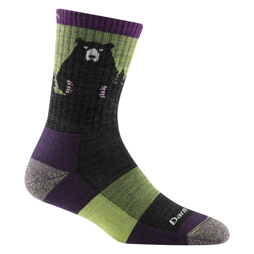 Women's Bear Town Micro Crew Lightweight Hiking Sock with Cushion