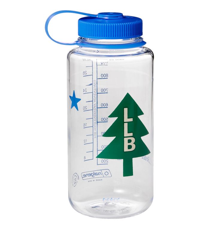 Nalgene Sustain Water Bottle 32 Ounce Wide Mouth With L.L.Bean Print