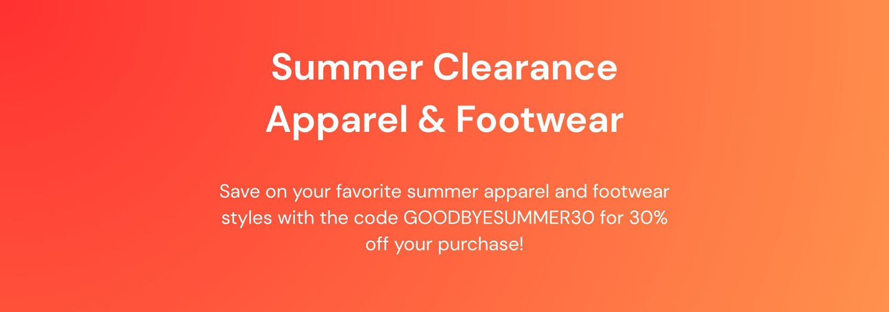 Summer Clearance Apparel & Footwear