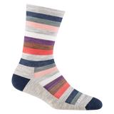 1644 WOMEN'S MYSTIC STRIPE CREW LIGHTWEIGHT WITH CUSHION