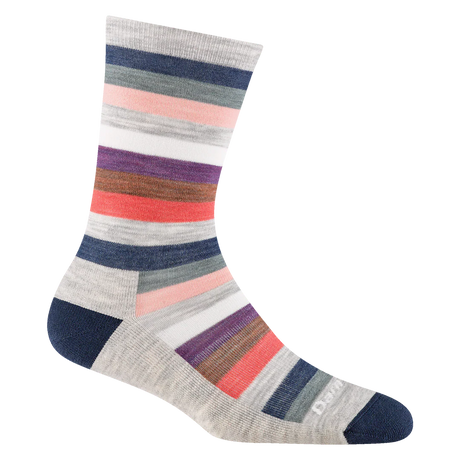 1644 WOMEN'S MYSTIC STRIPE CREW LIGHTWEIGHT WITH CUSHION