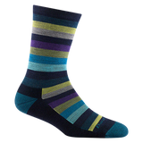 1644 WOMEN'S MYSTIC STRIPE CREW LIGHTWEIGHT WITH CUSHION