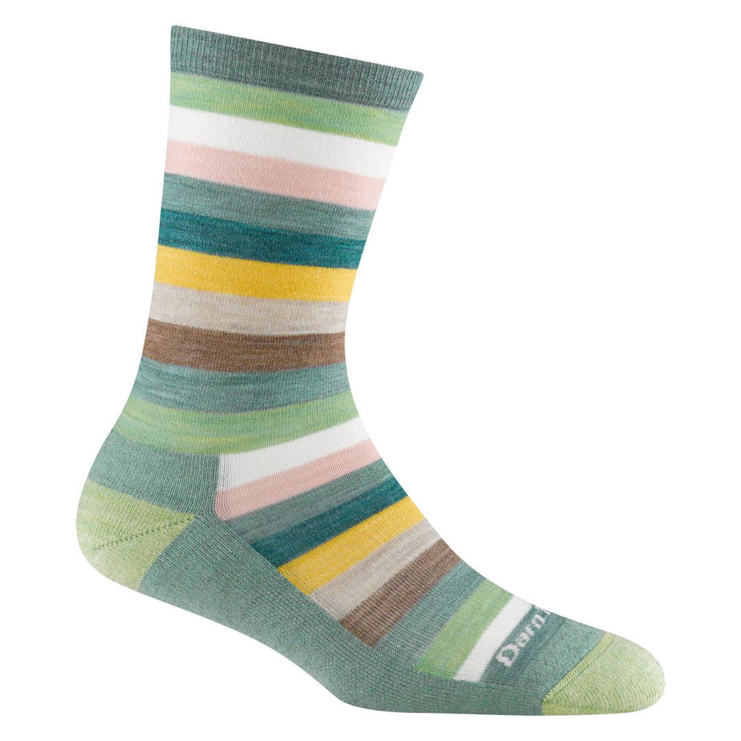1644 WOMEN'S MYSTIC STRIPE CREW LIGHTWEIGHT WITH CUSHION
