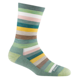 1644 WOMEN'S MYSTIC STRIPE CREW LIGHTWEIGHT WITH CUSHION