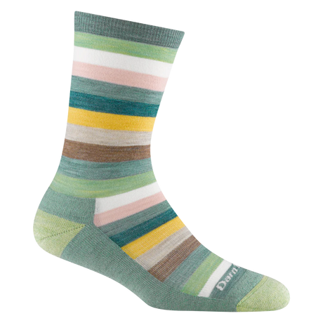 1644 WOMEN'S MYSTIC STRIPE CREW LIGHTWEIGHT WITH CUSHION