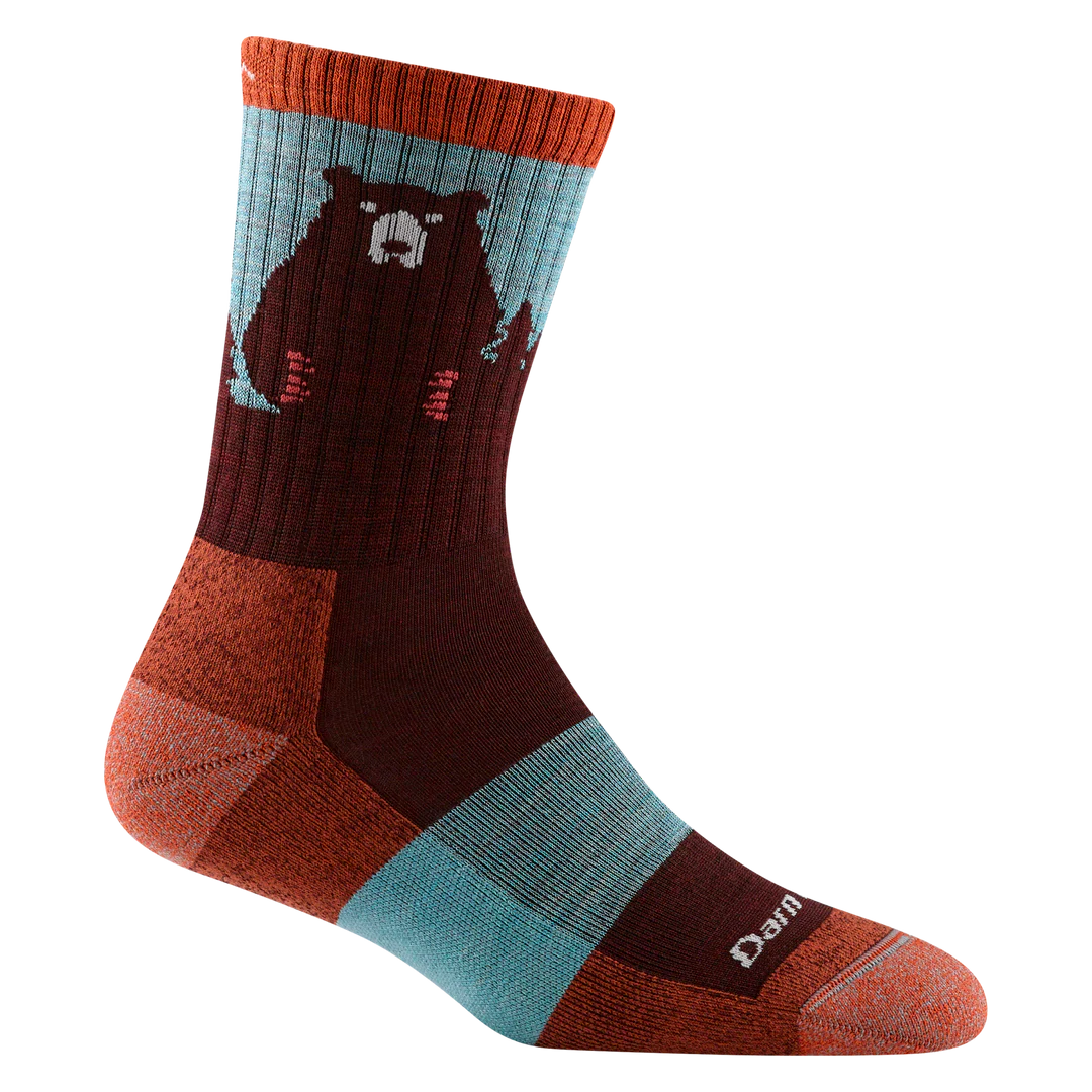 1970 Women's Bear Town Micro Crew Lightweight  Hiking Sock with Cushion