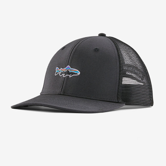 Stand Up Trout Trucker Hat Ink Black ALL