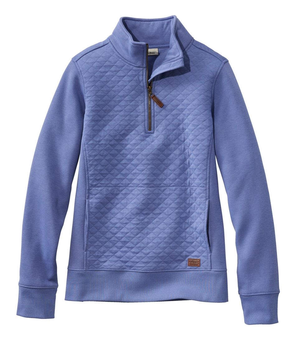 Quilted quarter zip pullover on sale