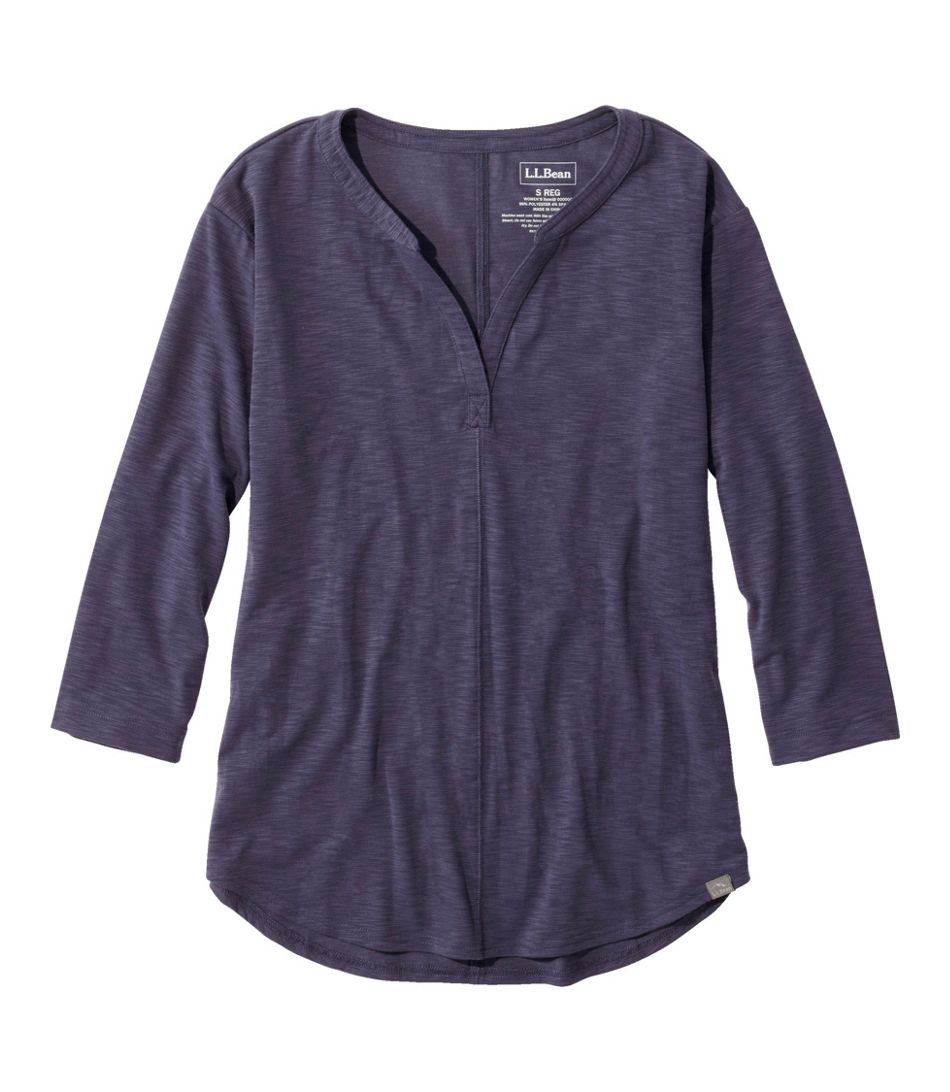 Streamside Tee Splitneck 3/4 Sleeve Women's Regular