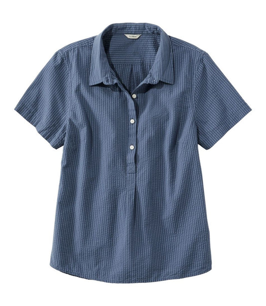 Vacationland Seersucker Popover Stripe Women's Regular