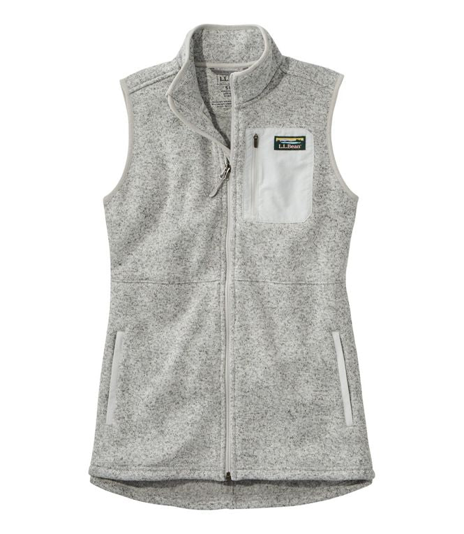 Bean's Sweater Fleece Long Vest Women's Regular