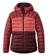 Bean's Down Hooded Jacket Colorblock Women's Regular