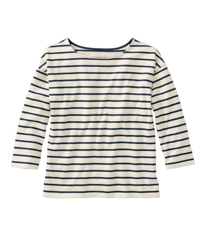 Heritage Mariner Boatneck 3/4 Sleeve Stripe Women's Regular