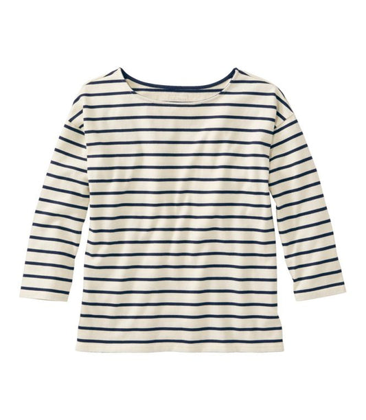 Heritage Mariner Boatneck 3/4 Sleeve Stripe Women's Regular