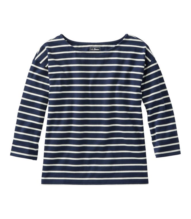 Heritage Mariner Boatneck 3/4 Sleeve Stripe Women's Regular