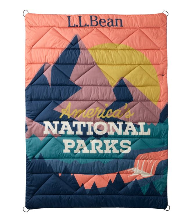 L.L.Bean Puffer Blanket Print