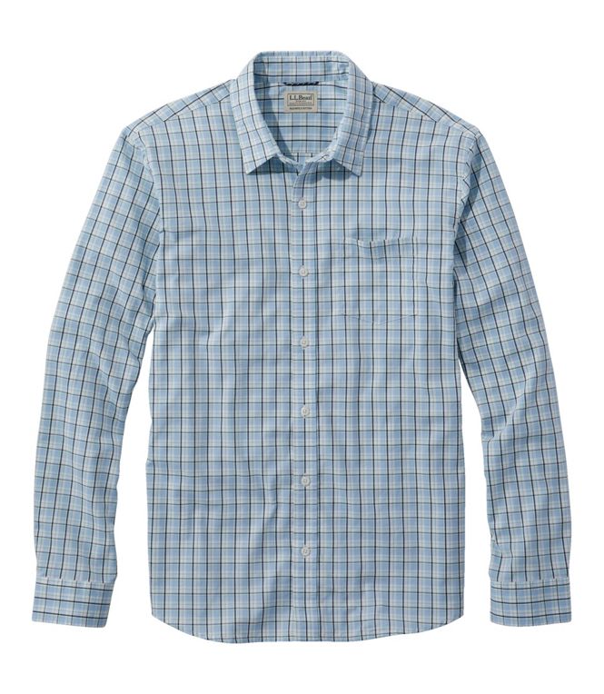 Comfort Stretch Performance Shirt Long Sleeve Slightly Fitted Plaid Me -  Maine Sport Outfitters
