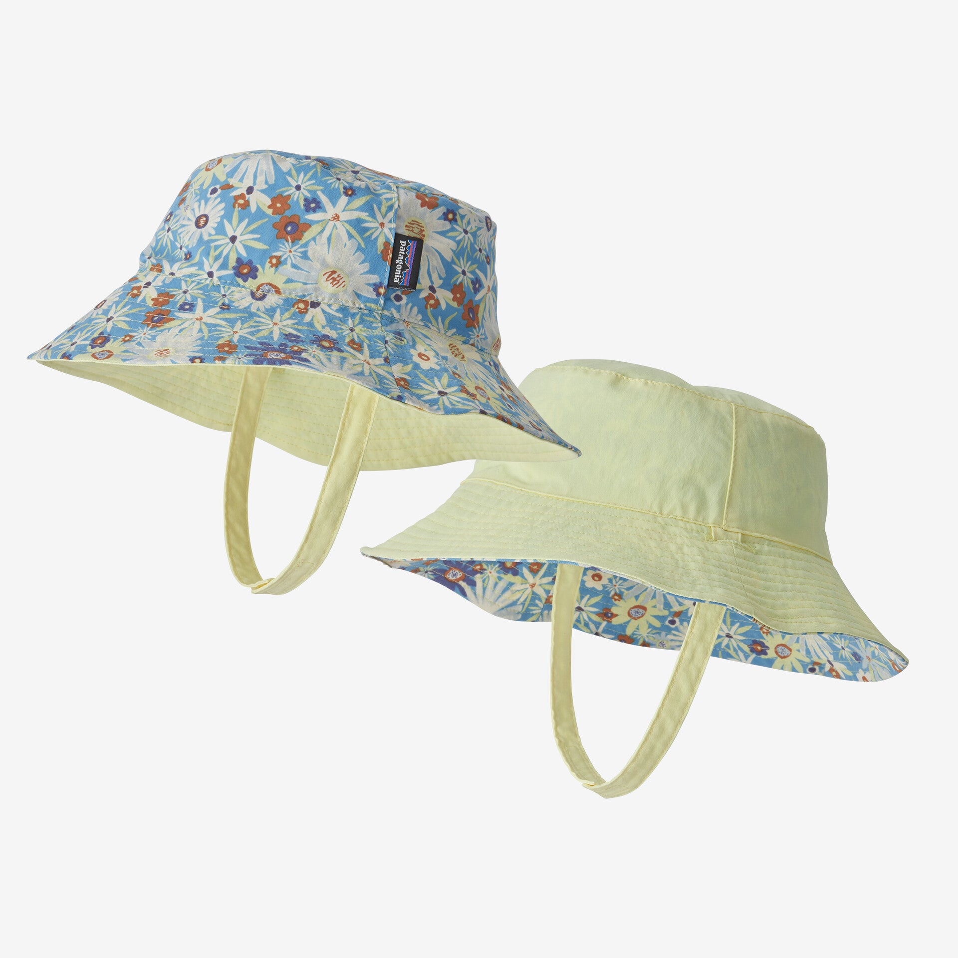 Patagonia Baby Sun Bucket Hat Southern Farm Basket: Bud Green / 3M