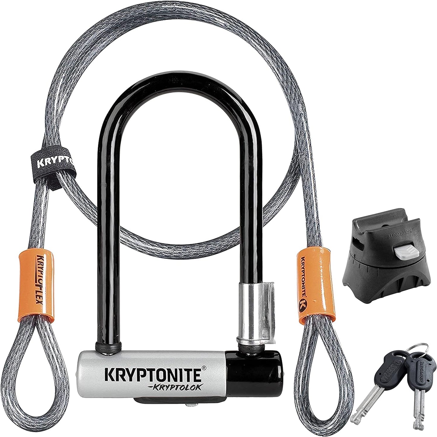 Lock Kryptonite KryptoLok Mini-7 with 4' Flex Cable