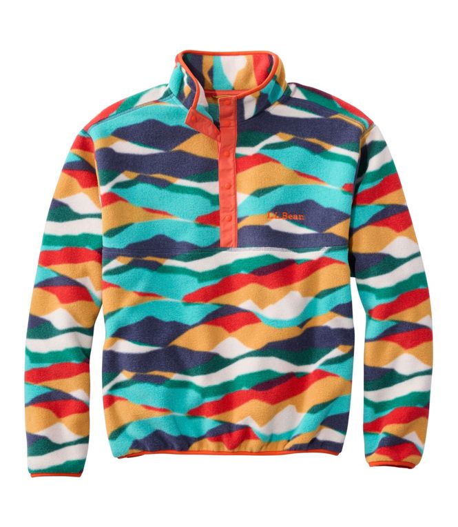 Bean's Classic Snap Fleece II Pullover Print Adults