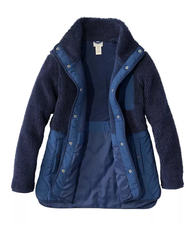 Bean's Mixed Media Sherpa Fleece Jacket Women's Regular