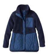 Bean's Mixed Media Sherpa Fleece Jacket Women's Regular