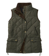 Bean's Upcountry Waxed Cotton Down Vest Women's Regular