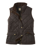 Bean's Upcountry Waxed Cotton Down Vest Women's Regular