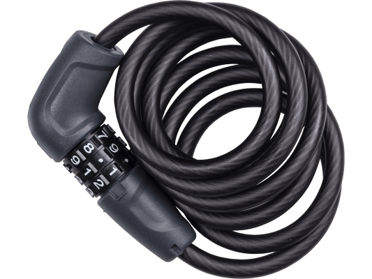 Bontrager Cable Combo Lock, Black 8mm x 150cm (59.1")