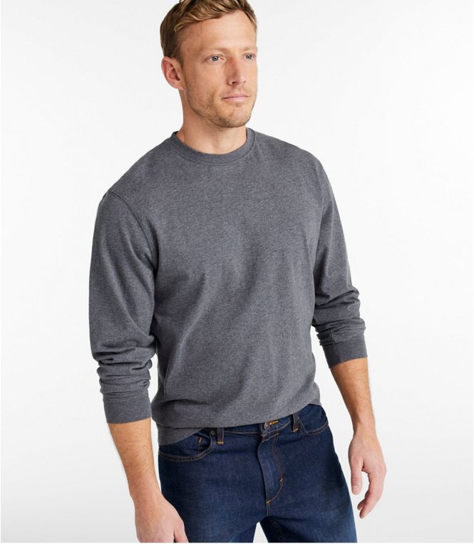 Carefree Unshrinkable T Shirt Without Pocket Long Sleeve Men's Regular