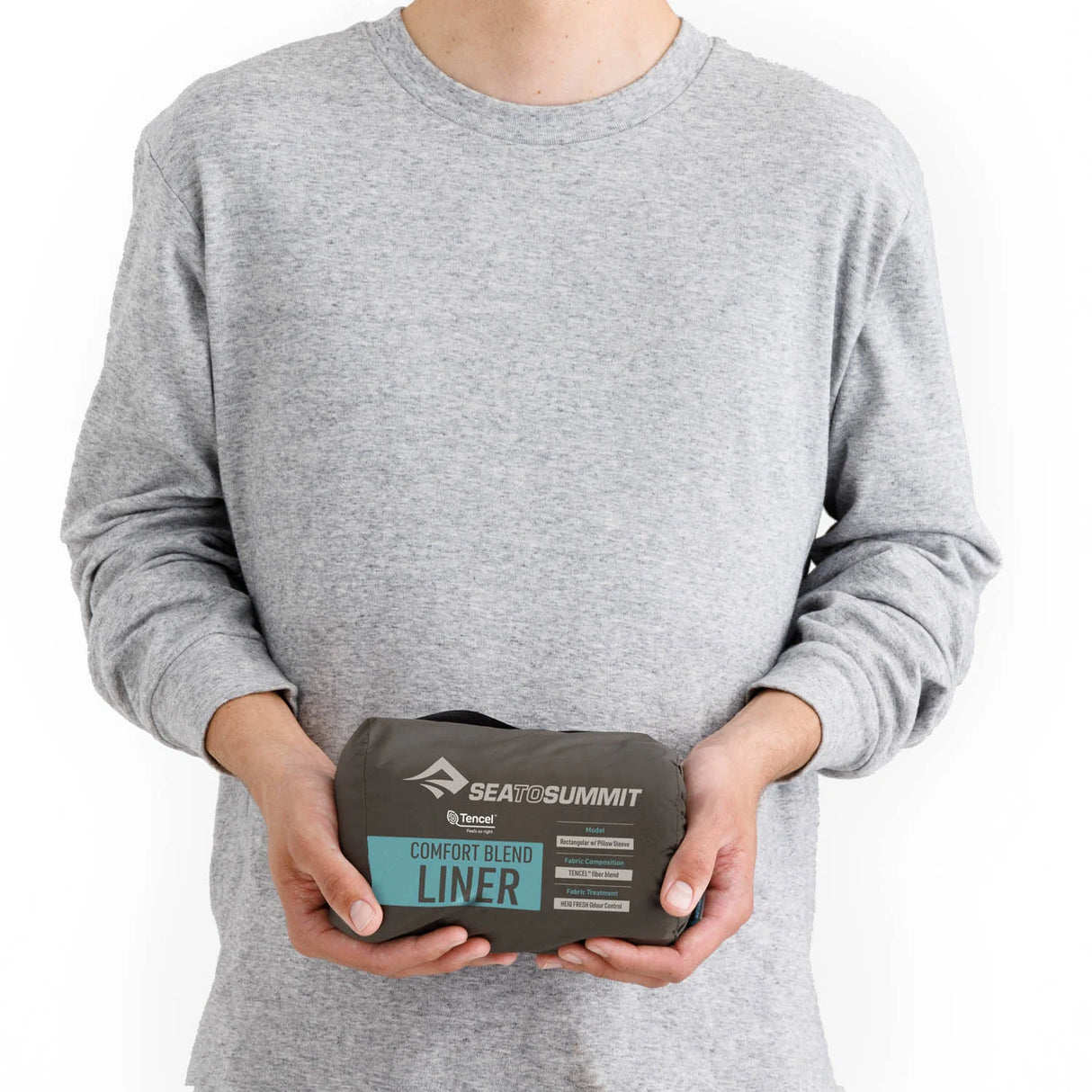 Comfort Blend Sleeping Bag Liner - Rectangular AquaSea Blue